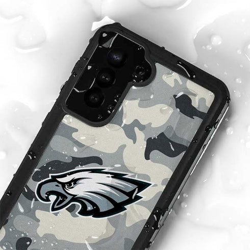 NFL Philadelphia Eagles Camo Galaxy S24 Plus Waterproof Case